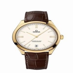 Omega De Ville Tresor Master Co-Axial Yellow Gold / Ivory Enamel Diamond 432.53.40.21.59.001