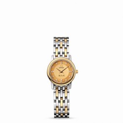 Omega De Ville Prestige Quartz 22 Stainless Steel / Yellow Gold / Champagne / Bracelet 4370.16.00