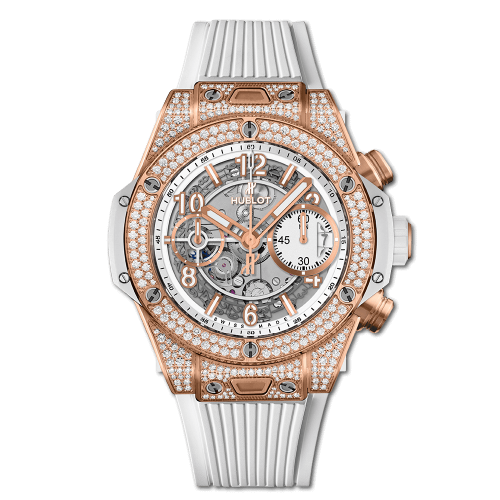 Hublot Big Bang Unico 42 King Gold / Pave / White 441.OE.2010.RW.1704