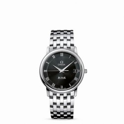 Omega De Ville Prestige Quartz 34.4 Stainless Steel / Black / Bracelet 4510.52.00