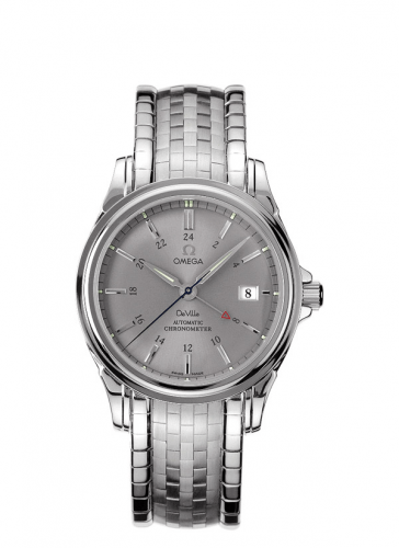 Omega De Ville Co-Axial 38.7 GMT Stainless Steel / Grey / Bracelet 4533.40.00