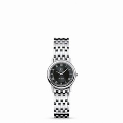 Omega De Ville Prestige Quartz 22 Stainless Steel / Black / Bracelet 4570.52.00