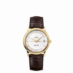 Omega De Ville Prestige Quartz 34.4 Yellow Gold / Silver 4610.32.02