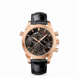 Omega De Ville Co-Axial 41 Chronoscope Rattrapante Red Gold / Black 4648.50.31