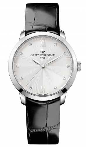 Girard-Perregaux 1966 36mm Stainless Steel / Silver / Alligator 49523-11-171-CB6A