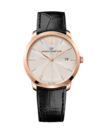Girard-Perregaux 1966 38 Pink Gold / Silver / Alligator 49525-52-133-BB60