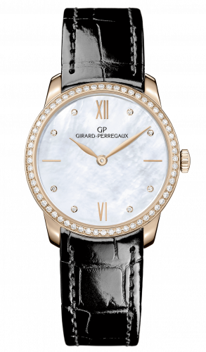 Girard-Perregaux 1966 30mm Pink Gold / Diamond / MOP / Alligator 49528D52A771-CK6A