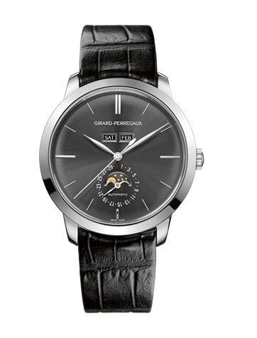 Girard-Perregaux 1966 Full Calendar White Gold Grey 49535-53-251-BK6A 