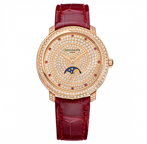 Patek Philippe Moonphase 4968 Rose Gold / Diamond Spiral 4968/400R-001