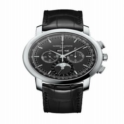 Vacheron Constantin Traditionnelle Chronograph Perpetual Calendar Platinum / Black 5000T/000P-B048