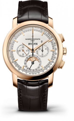 Vacheron Constantin Traditionnelle Chronograph Perpetual Calendar Pink Gold / Silver 5000T/000R-B304 