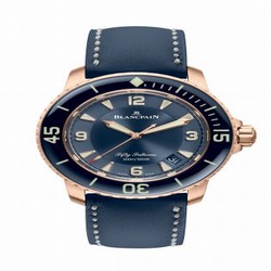 Blancpain Fifty Fathoms Automatique Red Gold / Blue / Calf 5015-3603C-63B