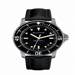 Blancpain Fifty Fathoms Nageurs de Combat Stainless Steel / Black / Black Canvas 5015E-1130-B52A