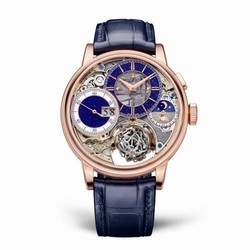 Jaeger-LeCoultre Master Grande Tradition Gyrotourbillon 3 Pink Gold / Blue 5032441