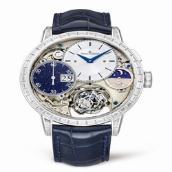 Jaeger-LeCoultre Master Grande Tradition Gyrotourbillon 3 Pink Gold / Blue 5033401
