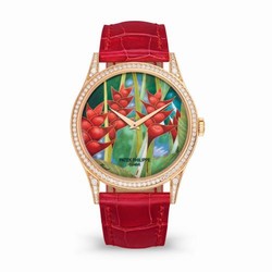 Patek Philippe Calatrava 5077R Tropical Plants / Heliconias 5077/100R-038