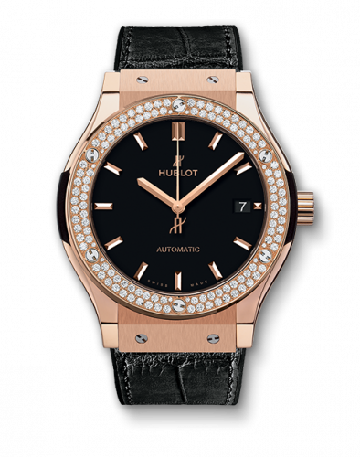 Hublot Classic Fusion 45 King Gold / Diamonds / Black 511.OX.1181.LR.1104