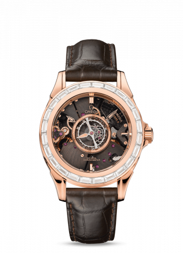 Omega De Ville Tourbillon Co-Axial Red Gold / Baguette / Omega Boutique 513.58.39.21.64.001