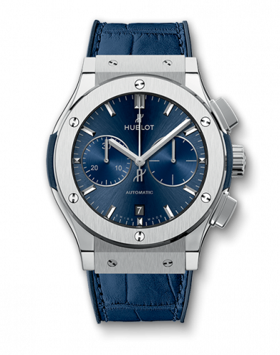 Hublot Classic Fusion 45 Chronograph Titanium / Blue 521.NX.7170.LR