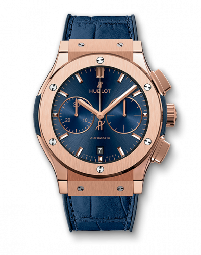 Hublot Classic Fusion 45 Chronograph King Gold / Blue 521.OX.7180.LR