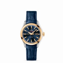 Omega Seamaster Aqua Terra 150M Co-Axial 34 Stainless Steel / Yellow Gold / Blue / Bracelet / Olympic Collection London 2012 522.23.34.20.03.001