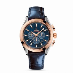 Omega Seamaster Aqua Terra 150M Co-Axial 44 Chronograph Stainless Steel / Red Gold / Blue / Olympic Collection London 2012 522.23.44.50.03.001