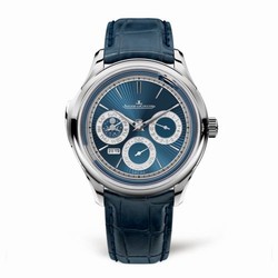 Jaeger-LeCoultre Master Grande Tradition Minute Repeater Perpetual Calendar White Gold / Blue Enamel / Alligator 52334E1