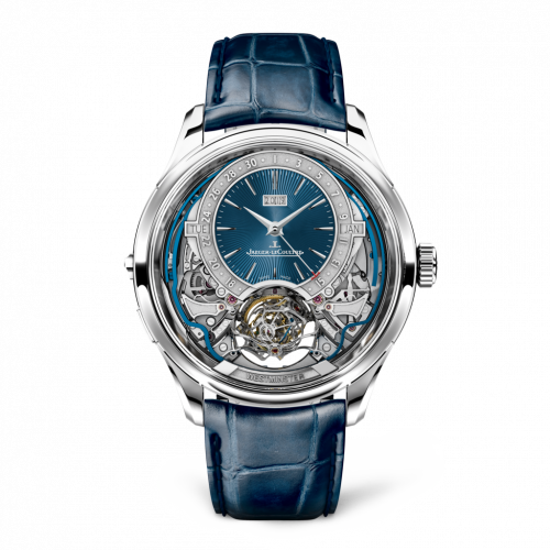 Jaeger-LeCoultre Master Grande Tradition Gyrotourbillon Westminster Perpetual White Gold / Blue 52534E1