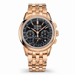 Patek Philippe Perpetual Calendar Chronograph 5270 Rose Gold / Black / Bracelet 5270/1R-001