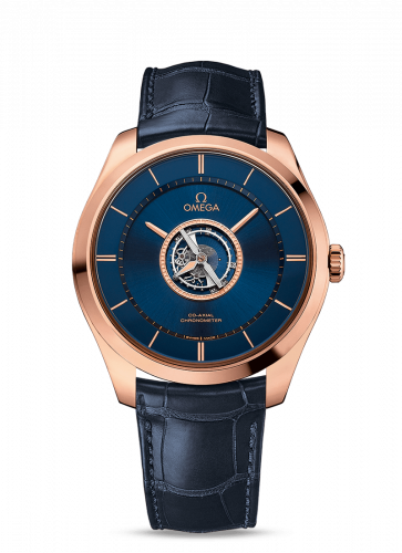 Omega De Ville Tresor Tourbillon Sedna Gold / Blue 528.53.44.21.03.001