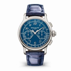 Patek Philippe Split-Seconds Chronograph 5370 Platinum / Blue 5370P-011