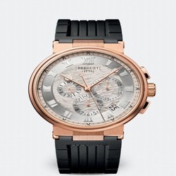 Breguet Marine Chronograph 5527 Rose Gold / Silver / Rubber 5527BR/12/5WV