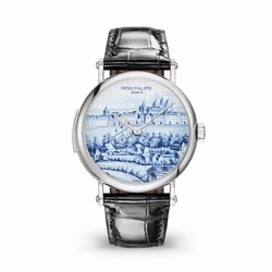 Patek Philippe Tourbillon Minute Repeater 5538 White Gold / Old Views of Geneva 5538G-013