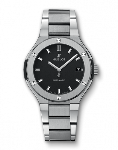 Hublot Classic Fusion 38 Titanium / Black / Bracelet 568.NX.1170.NX