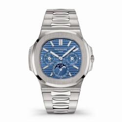 Patek Philippe Nautilus Perpetual Calendar 5740 White Gold / Blue 5740/1G-001