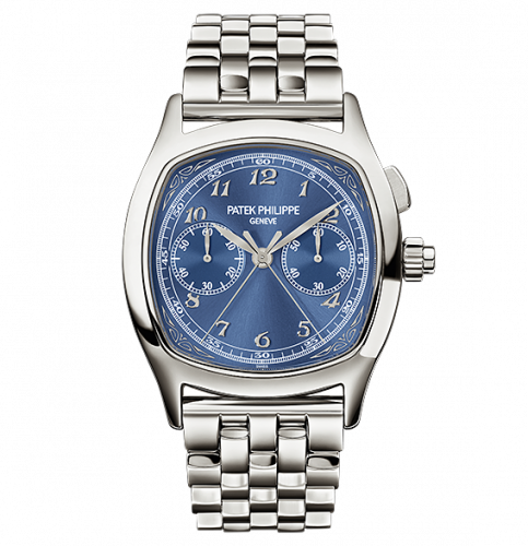 Patek Philippe Split-Seconds Chronograph 5950 Stainless Steel / Blue / Bracelet 5950/1A-010