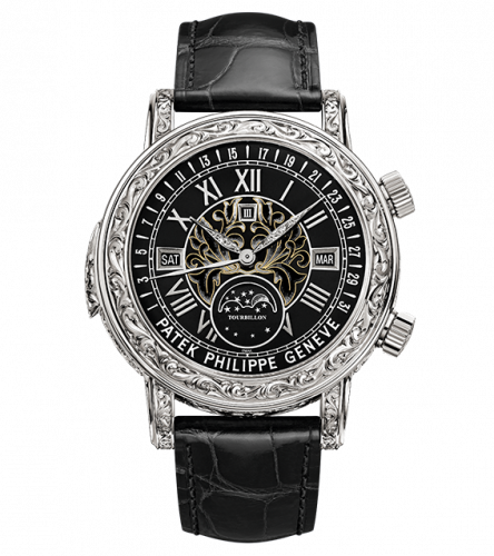 Patek Philippe Sky Moon Tourbillon 6002 White Gold / Black 6002G-010