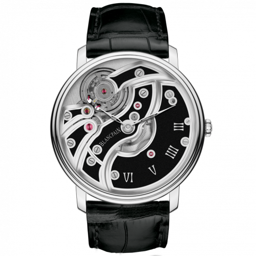Blancpain Villeret Mouvement Inverse Black 6616-1530-55B