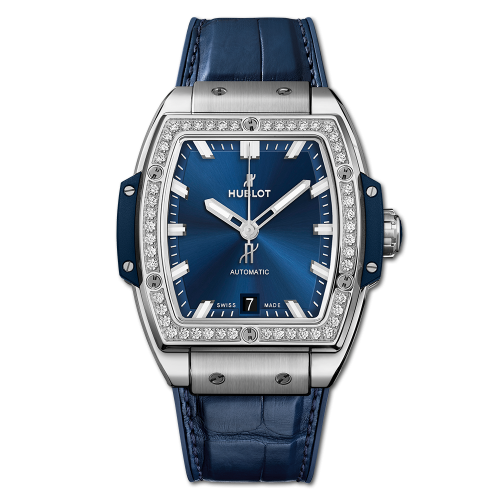 Hublot Spirit of Big Bang 39 Titanium / Diamonds / Blue 665.NX.7170.LR.1204
