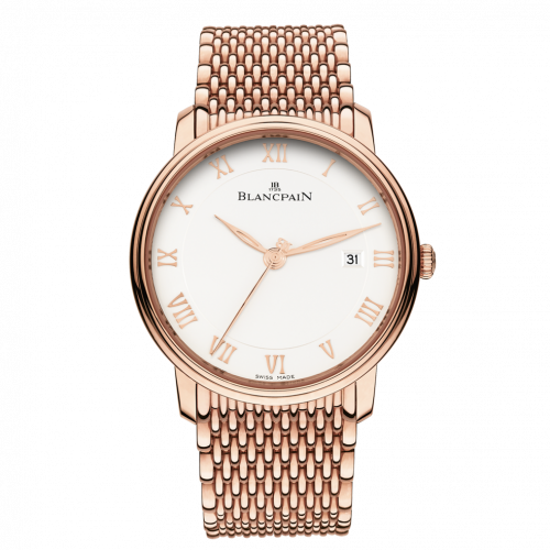 Blancpain Villeret Ultraplate Automatique 40mm Red Gold / Opalin / Bracelet 6651-3642-MMB