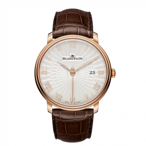 Blancpain Villeret Ultraplate Automatique 40mm Red Gold / Opalin Frappe 6651C-3642-55A