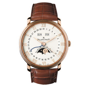 Blancpain Villeret Quantieme Complet 40mm Red Gold / Opalin 6654-3642-55B