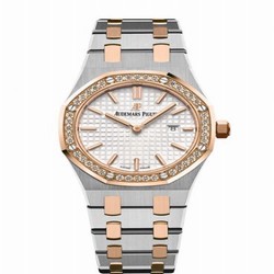 Audemars Piguet Royal Oak 67651 Quartz Stainless Steel / Pink Gold / Diamond / Silver / Bracelet 67651SR.ZZ.1261SR.01
