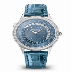 Patek Philippe World Time 7130 White Gold / Blue 7130R-014