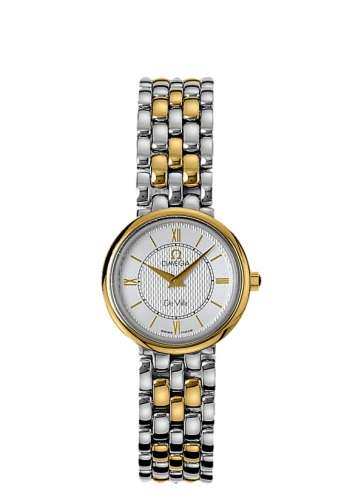 Omega De Ville Classic Quartz 33 Stainless Steel / Yellow Gold / Silver / Bracelet 7374.31.00