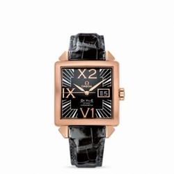 Omega De Ville X2 Co-Axial 35 Big Date Red Gold / Black 7713.50.31