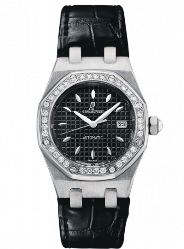 Audemars Piguet Royal Oak Selfwinding 77321 Stainless Steel / Diamond / Black / Alligator 77321ST.ZZ.D002CR.01