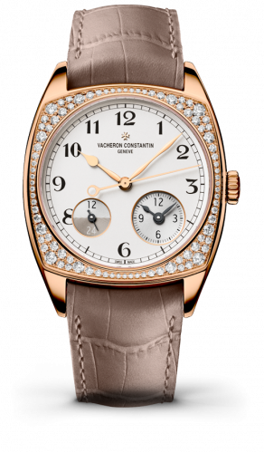 Vacheron Constantin Harmony Dual Time Pink Gold With Diamonds / Black Numerals 7805S/000R-B140