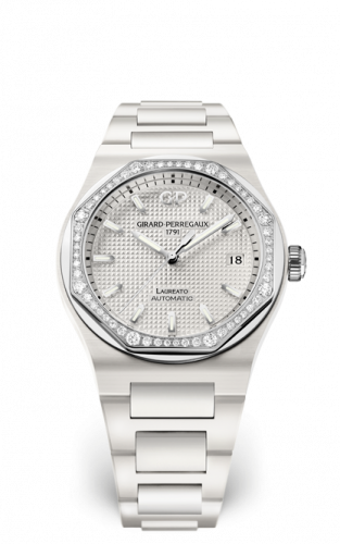 Girard-Perregaux Laureato 38 Automatic Ceramic / White / Bracelet 81005D82A732-32A