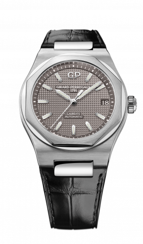 Girard-Perregaux Laureato 42 Automatic Stainless Steel / Grey / Alligator 81010-11-231-BB6A